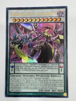 Yu-Gi-Oh! Supreme King Z-ARC Synchro Universe Ultra Rare 1st Edition NM - Image 1