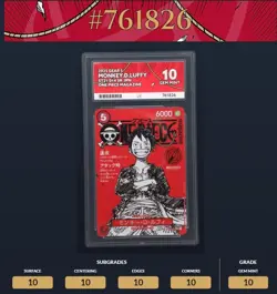 ACE 10 ONE PIECE Red Magazine Promo Monkey D Luffy ST21-014 Japanese Black Label - Image 3