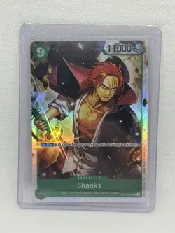 One Piece TCG Shanks ST16-004 SR NM English Green Reprint - Image 1