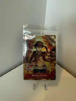 One Piece TCG Monkey D Luffy ST10-006 SR Treasure Booster Set Promo SEALED - Image 1