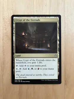 Crypt of the Eternals Hour of Devastation Magic the Gathering Commander Land MtG - Image 1