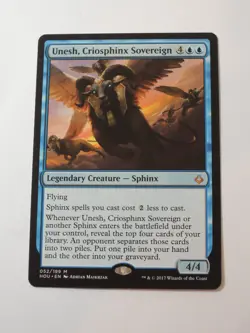 MtG - 1x Unesh, Criosphinx Sovereign - Hour of Devastation - (HOU) - NM - Image 3