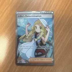 Lillie's Determination Ultra Rare ME01: Mega Evolution 169/132 Pokemon full art - Image 1
