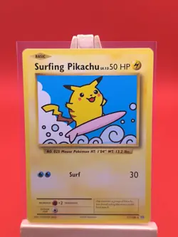 Surfing Pikachu 111/108 Evolutions Secret Rare Non Holo Pokemon Card - Image 2