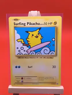 Surfing Pikachu 111/108 Evolutions Secret Rare Non Holo Pokemon Card - Image 3