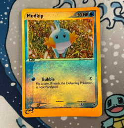 Mudkip 59/109 Reverse Holo EX Ruby & Sapphire Pokemon Card 2003 Vintage LP/MP - Image 1