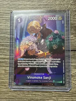 One Piece CCG Vinsmoke Sanji OP10-063 TR Legacy of the Master NM Condition - Image 1