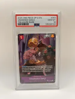 PSA 10 Vinsmoke Sanji TR OP10-063 Legacy of the Master Foil NM English Edition - Image 1