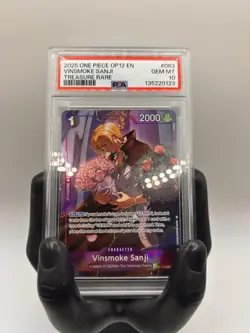 PSA 10 Vinsmoke Sanji TR OP10-063 Legacy of the Master Foil NM English Edition - Image 3