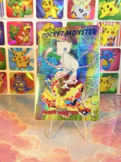Pokemon Pocket Monsters Vending Prism Sticker 1998 Nintendo Mew Glitter Holo - Image 4