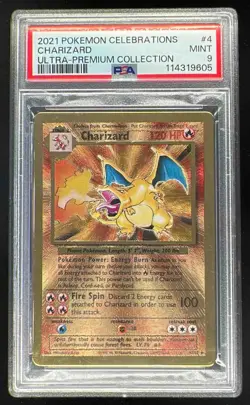 2021 Pokemon Celebrations Ultra Premium Collection #4 Charizard PSA 9 - Image 1