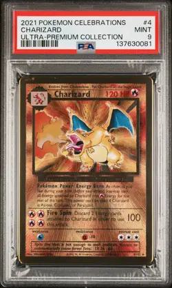 2021 POKEMON CELEBRATIONS ULTRA-PREMIUM COLLECTION #4 CHARIZARD PSA 9 - Image 1