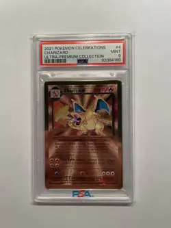 2021 POKEMON CELEBRATIONS ULTRA-PREMIUM COLLECTION - #4 CHARIZARD - PSA 9 - QTY - Image 1