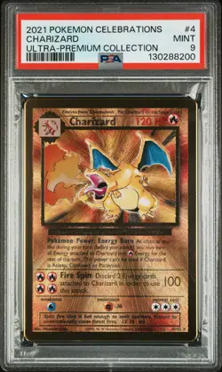 2021 POKEMON CELEBRATIONS ULTRA-PREMIUM COLLECTION #4 CHARIZARD PSA 9 - Image 1