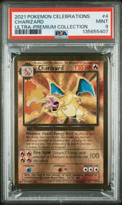 2021 POKEMON CELEBRATIONS ULTRA-PREMIUM COLLECTION #4 CHARIZARD PSA 9 - Image 1