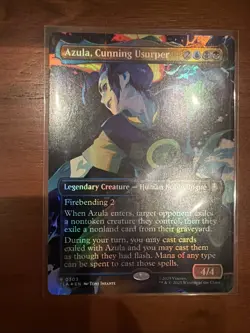 MTG Foil Azula, Cunning Usurper (Borderless) - Avatar: The Last Airbender NM - Image 1
