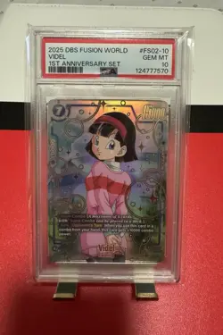 Videl FS02-10 Dragon Ball Card Fusion World 1st Anniversary Alternate Art Pop3 - Image 1