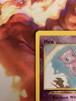 Mew Southern Islands Reverse Holo 1/18 Pokemon Card Promo LP/MP+ W/ Swirl - Image 3