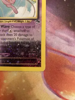 Mew Southern Islands Reverse Holo 1/18 Pokemon Card Promo LP/MP+ W/ Swirl - Image 5