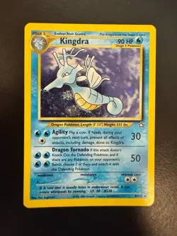 Pokemon Kingdra Holo Rare TCG Card Neo Genesis Unlimited 8/111 NM- - Image 1