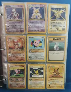 Vintage Pokemon Binder with Cards 1995-2000 Multiple Quantities See Description - Image 3
