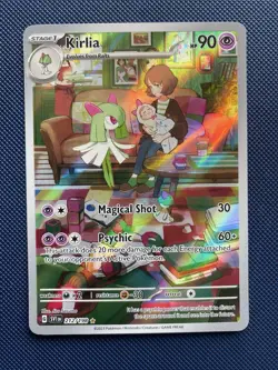 Pokemon TCG Kirlia Scarlet Violet Holo Illustration Rare Card 212/198 NM - Image 1