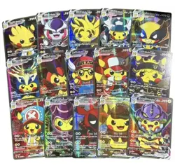 55 Pcs Pikachu Vcos Card Cosplay Holo Flashing Cards DISPLAY ONLY Pokemon - Image 4
