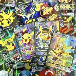 55 Pcs Pikachu Vcos Card Cosplay Holo Flashing Cards DISPLAY ONLY Pokemon - Image 5