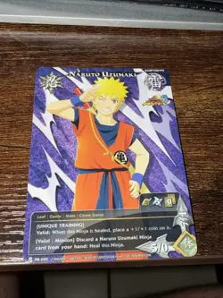 Naruto Tcg CCG - Promo Goku Naruto Uzumaki Card English PlayStation 3 Insert - Image 1