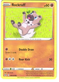Character Collection | Rockruff 4-Card Cute Pokemon Bundle LP/NM - Image 2