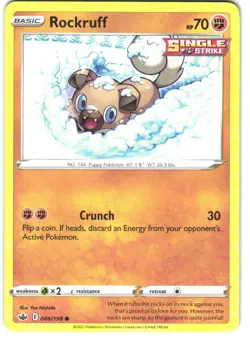 Character Collection | Rockruff 4-Card Cute Pokemon Bundle LP/NM - Image 4