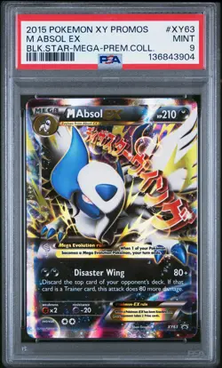 2015 POKEMON XY BLACK STAR PROMOS MEGA ABSOL-PREMIUM COLLECTION M ABSOL EX PSA 9 - Image 1