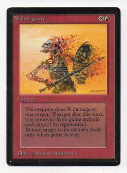 MtG BETA Disintegrate (Disintegrazione) - Image 1
