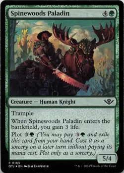 Spinewoods Paladin - FOIL - C Outlaws of Thunder Junction 183 - MTG - Image 1
