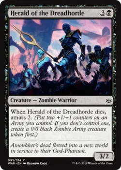 x1 Herald of the Dreadhorde - War Of The Spark - NM - MTG - Image 1