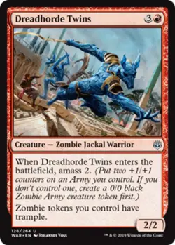 x1 Dreadhorde Twins - War Of The Spark - NM - MTG - Image 1
