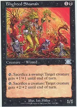 MTG - Blighted Shaman Sixth Edition - Image 1