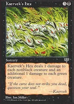 MTG - Kaervek's Hex Mirage - Image 1