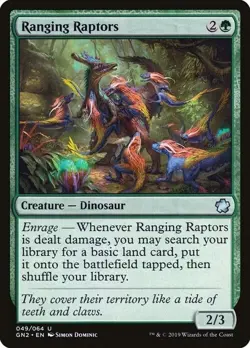 Magic The Gathering MTG RANGING RAPTORS Game Night 2019 NM Near Mint - Image 1