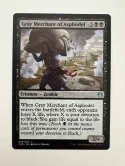 Gray Merchant of Asphodel MTG Magic the Gathering Card NM Near Mint THB - Image 1