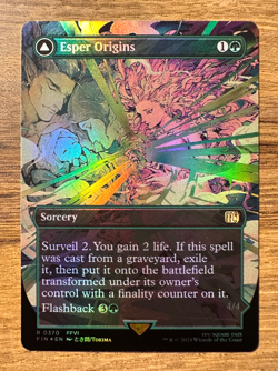 Magic MTG Final Fantasy Esper Origins #370 *FOIL* Borderless Rare - Image 1