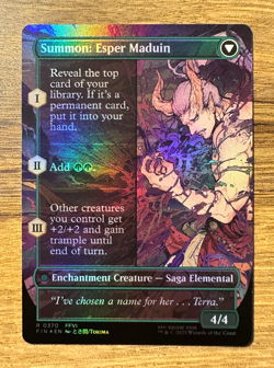 Magic MTG Final Fantasy Esper Origins #370 *FOIL* Borderless Rare - Image 2