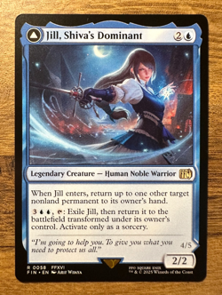 Magic MTG Final Fantasy Jill, Shiva's Dominant #58 FIN *NON-FOIL* Rare - Image 1