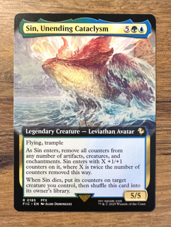 Magic MTG Final Fantasy Sin Unending Cataclysm #185 *NON-FOIL* Extended Art Rare - Image 1