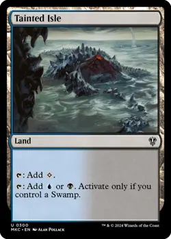 Untapped BLACK Dual Lands - Set of TAINT / TAINTED Field Isle Peak Wood Land - Image 3
