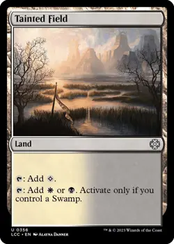 Untapped BLACK Dual Lands - Set of TAINT / TAINTED Field Isle Peak Wood Land - Image 4