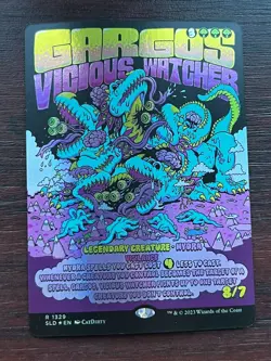1x FOIL SHOWCASE GARGOS VICIOUS WATCHER - Secret Lair MTG - Magic the Gathering - Image 1