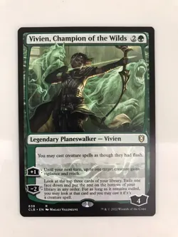 Vivien Champion of the Wilds MTG Magic Gathering Card NM Mint Baldur's Gate CLB - Image 1