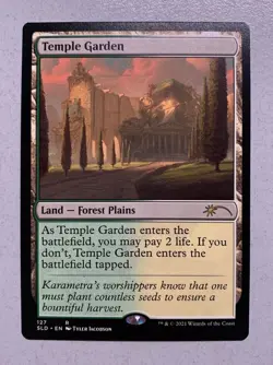 Temple Garden Shockland - Secret Lair - Near Mint EN - SLD - 127 - MTG Magic - Image 1