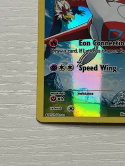 Pokemon Latias TCG Full Art Black Star Holo Promo Card XY78 - Image 5